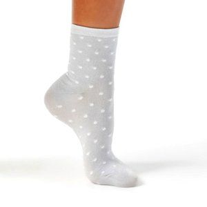 URBAN OUTFITTERS Lurex Silver Dot Sparkle Sock NWT
